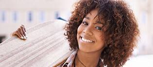 Young female patient with flawless smile