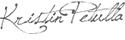 Dr. Kristin Petulla's signature