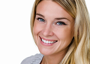 Young female patient with beautiful smile
