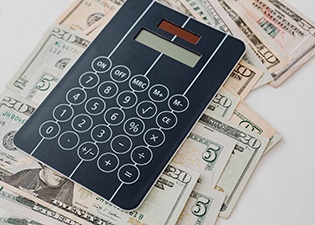 Calculator on loose cash