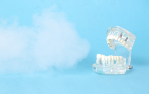 a concept of dental treatment with ozone therapy